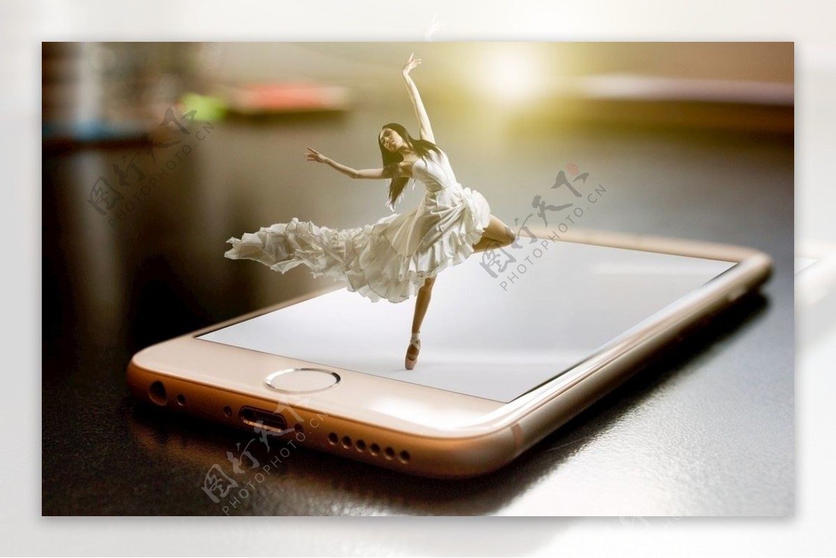 手机上芭蕾舞图片