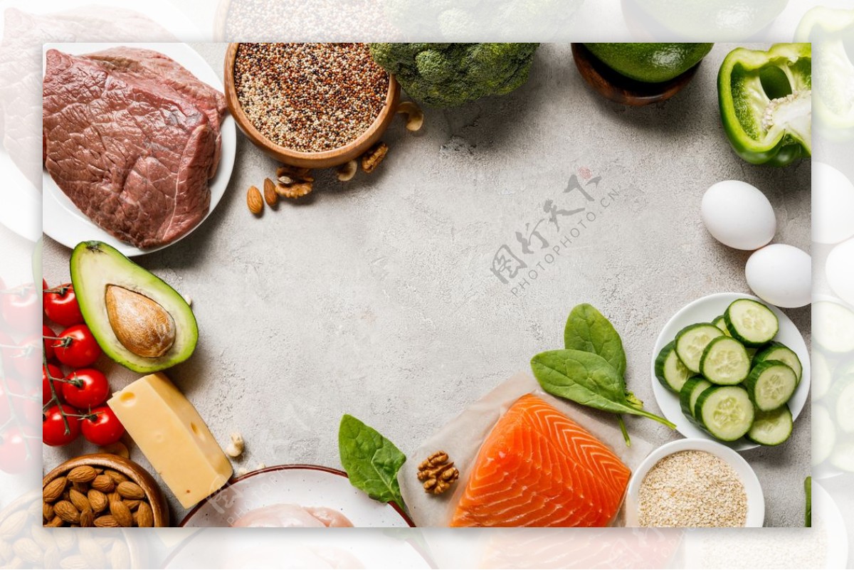 牛肉肉食美食背景海报素材图片