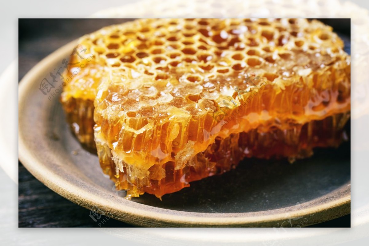 蜂蜜养生传统背景海报素材图片