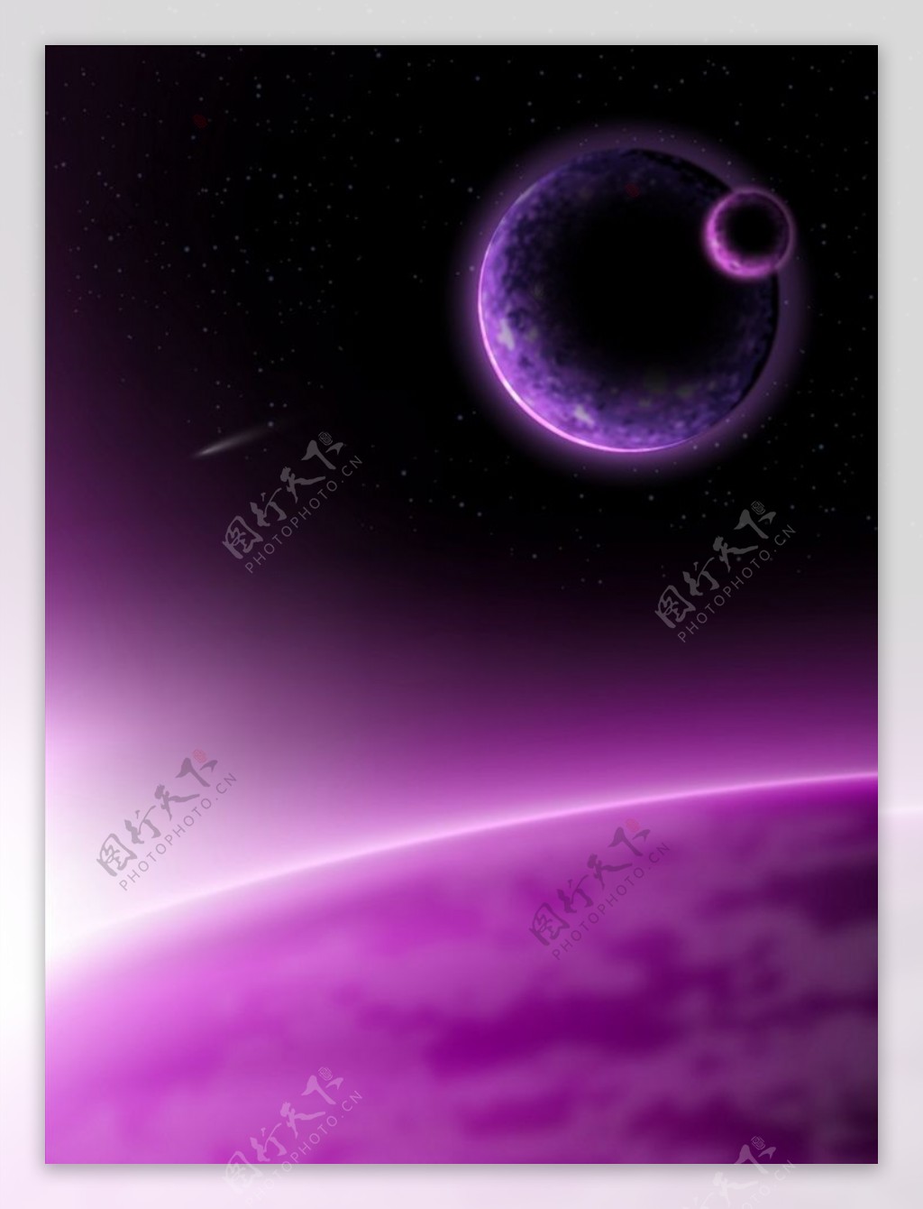 紫色星球背景图片