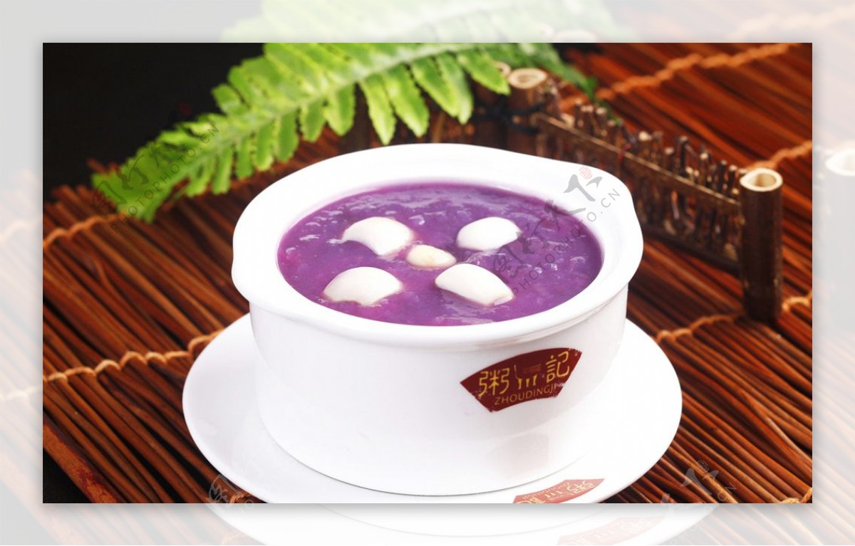 乡间紫薯粥图片