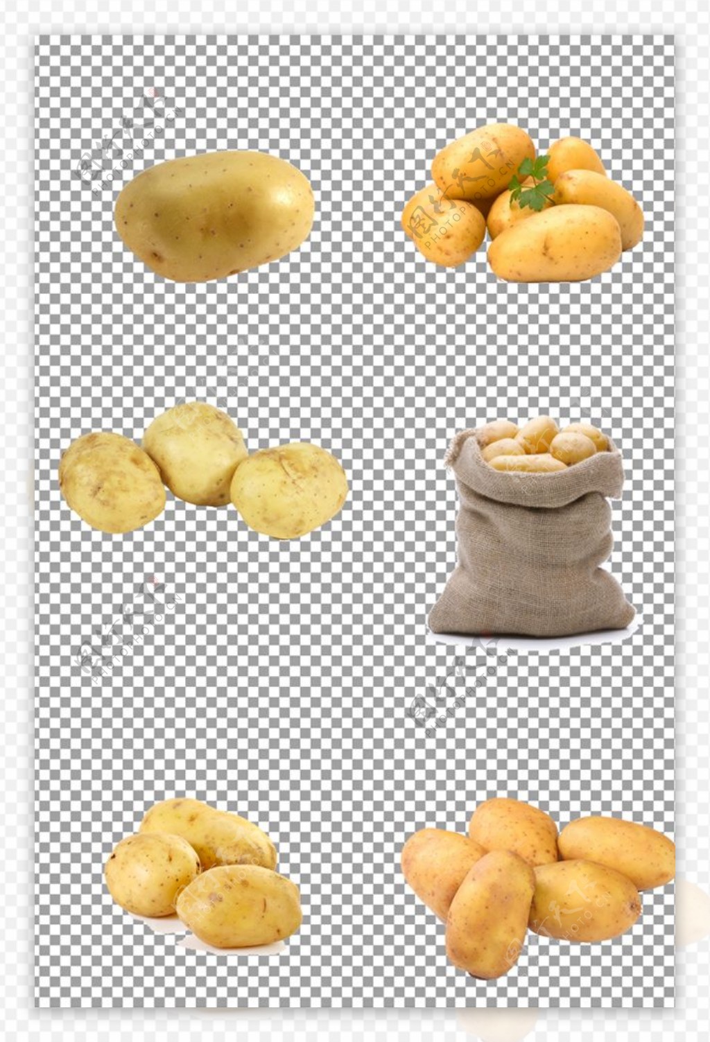 新鲜马铃薯图片