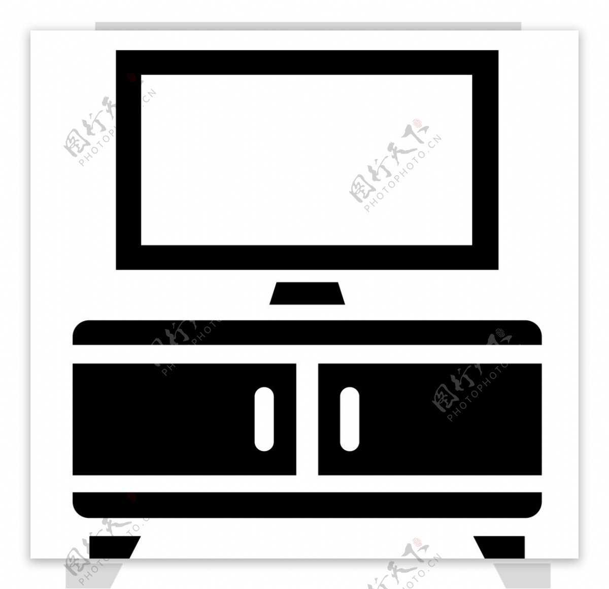 电视柜家具图标图片