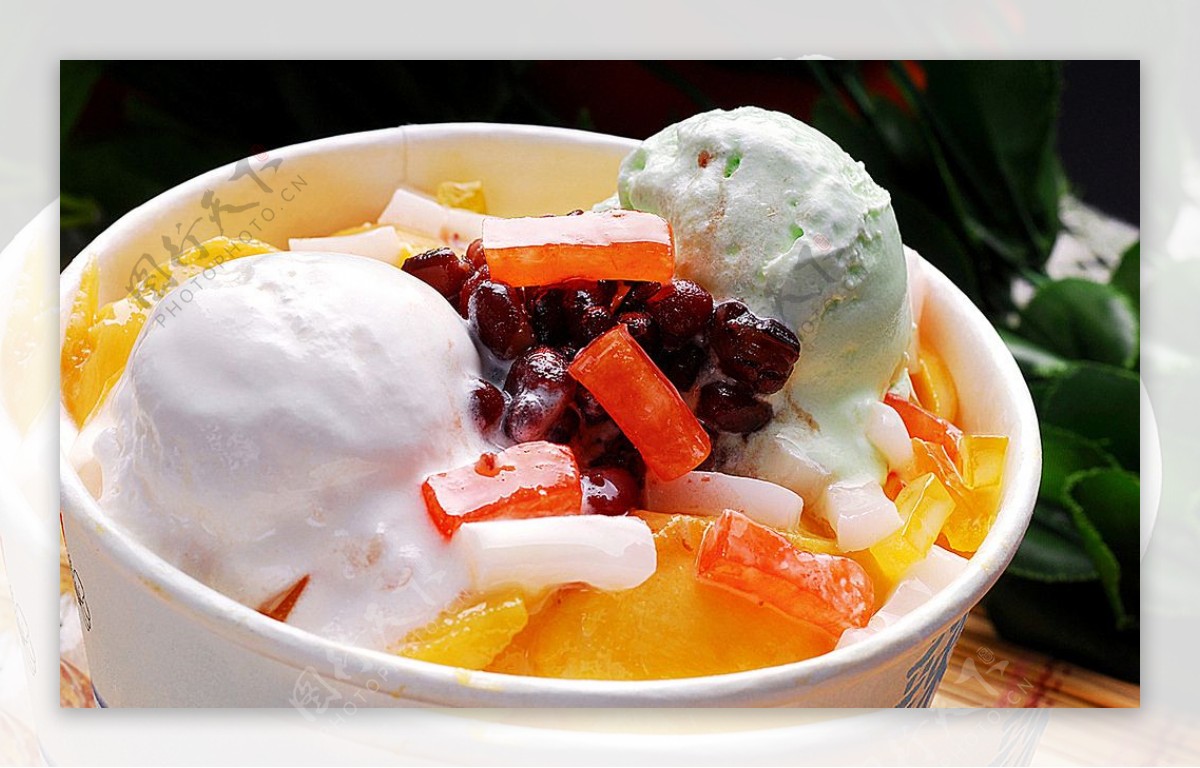 芒果冰粥图片