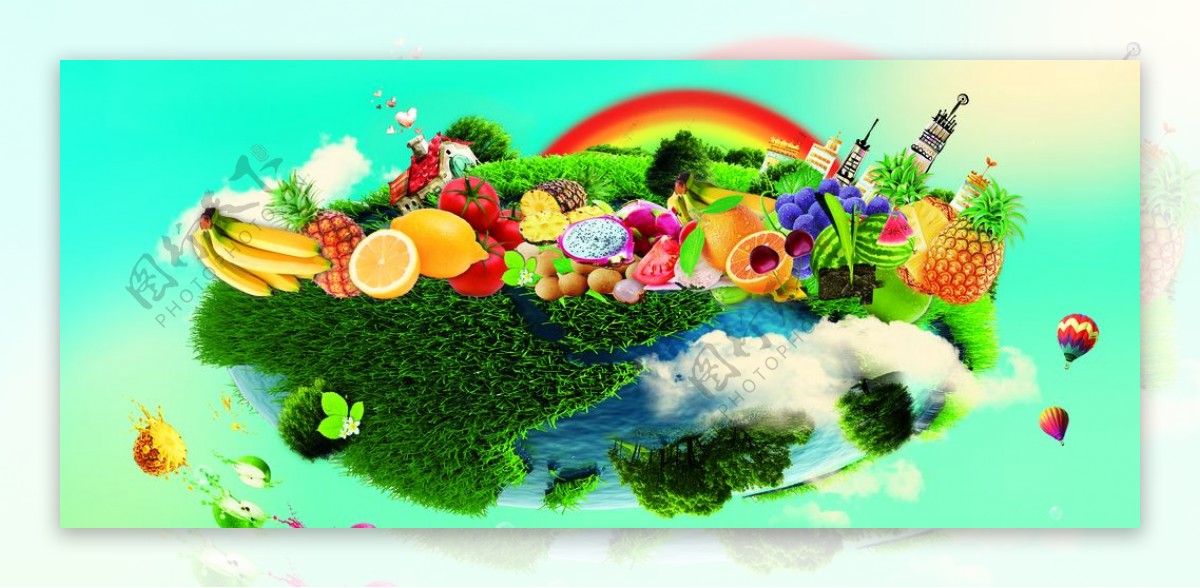 水果创意海报图片