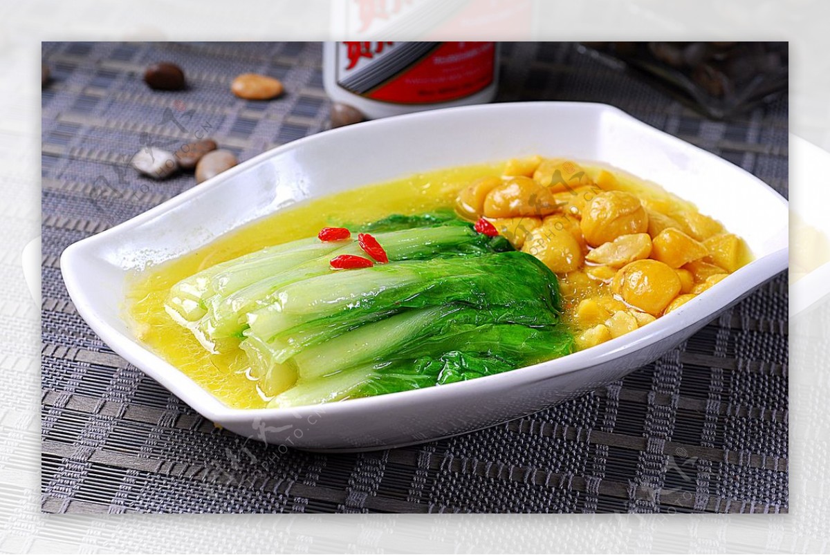 川菜鸡汁板栗白菜图片
