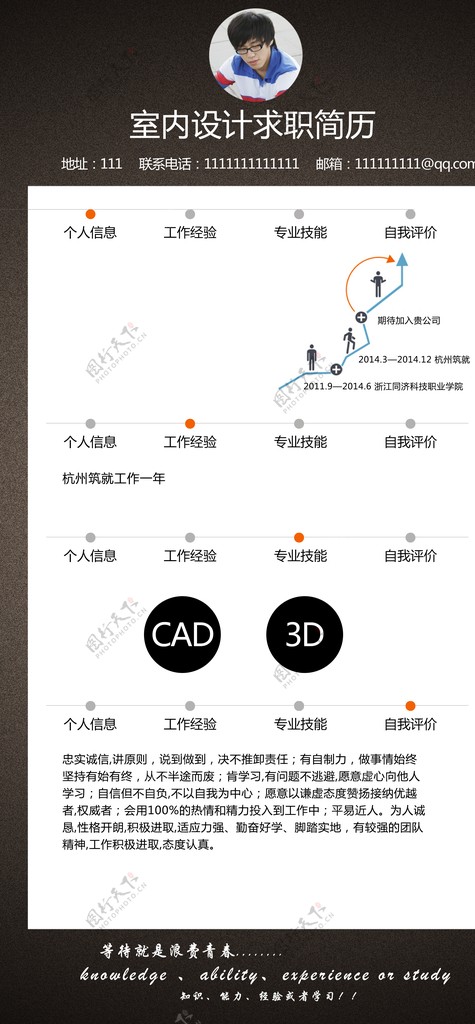 个人简历图片