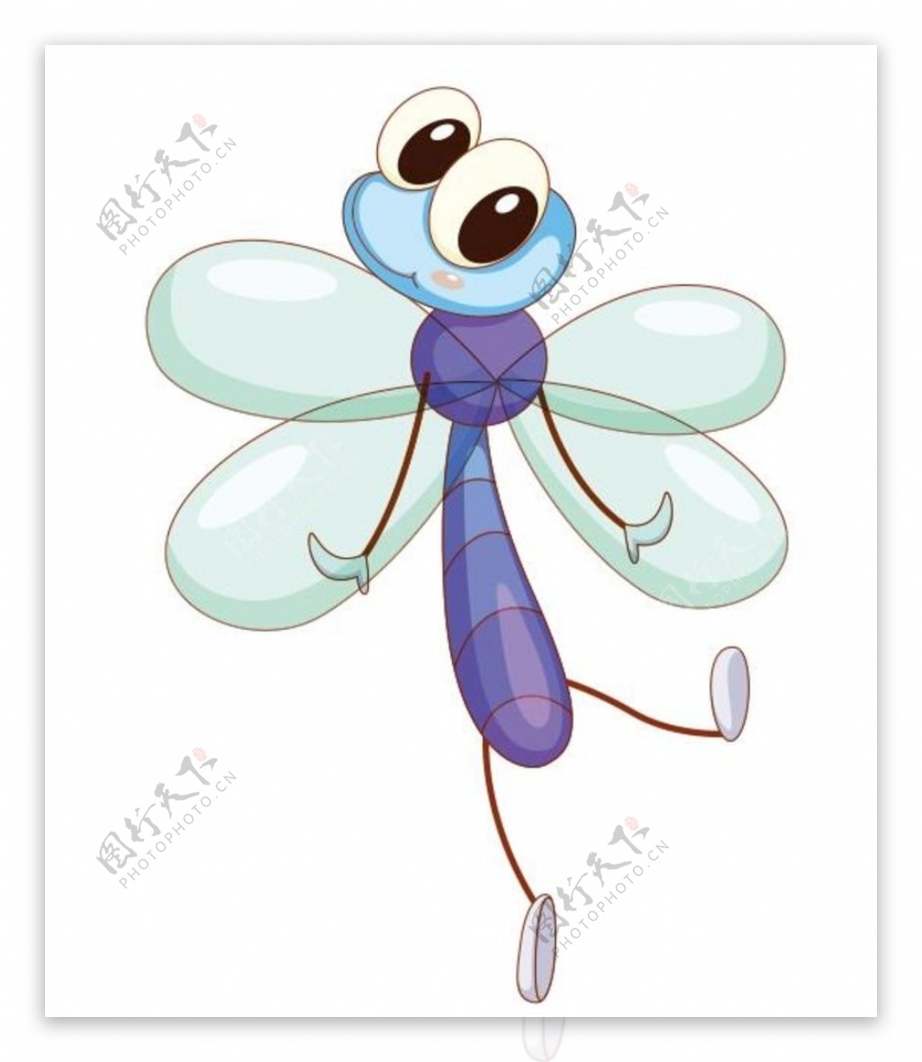 可爱卡通夏季蜻蜓设计元素图片素材-编号29868488-图行天下