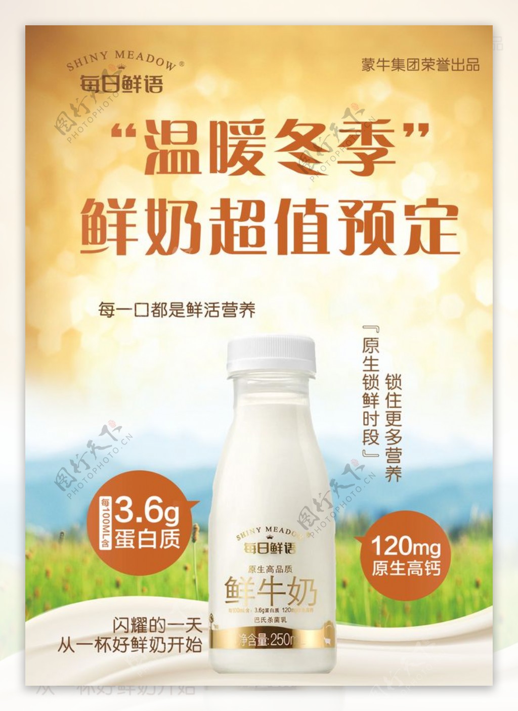 牛奶海报图片