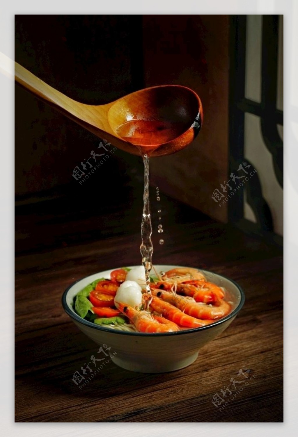 海鲜汤美食摄影图片