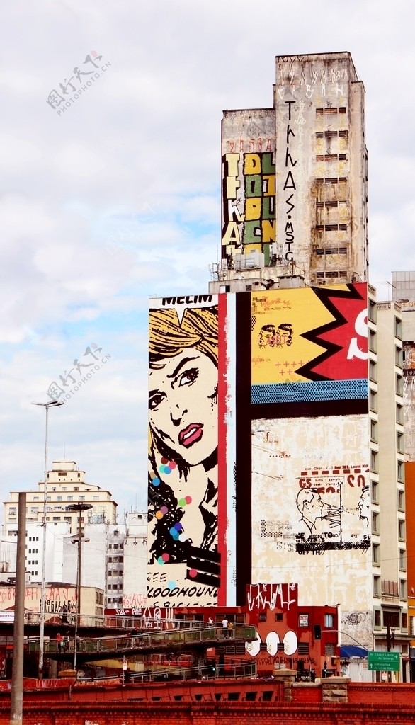 城市涂鸦墙图片