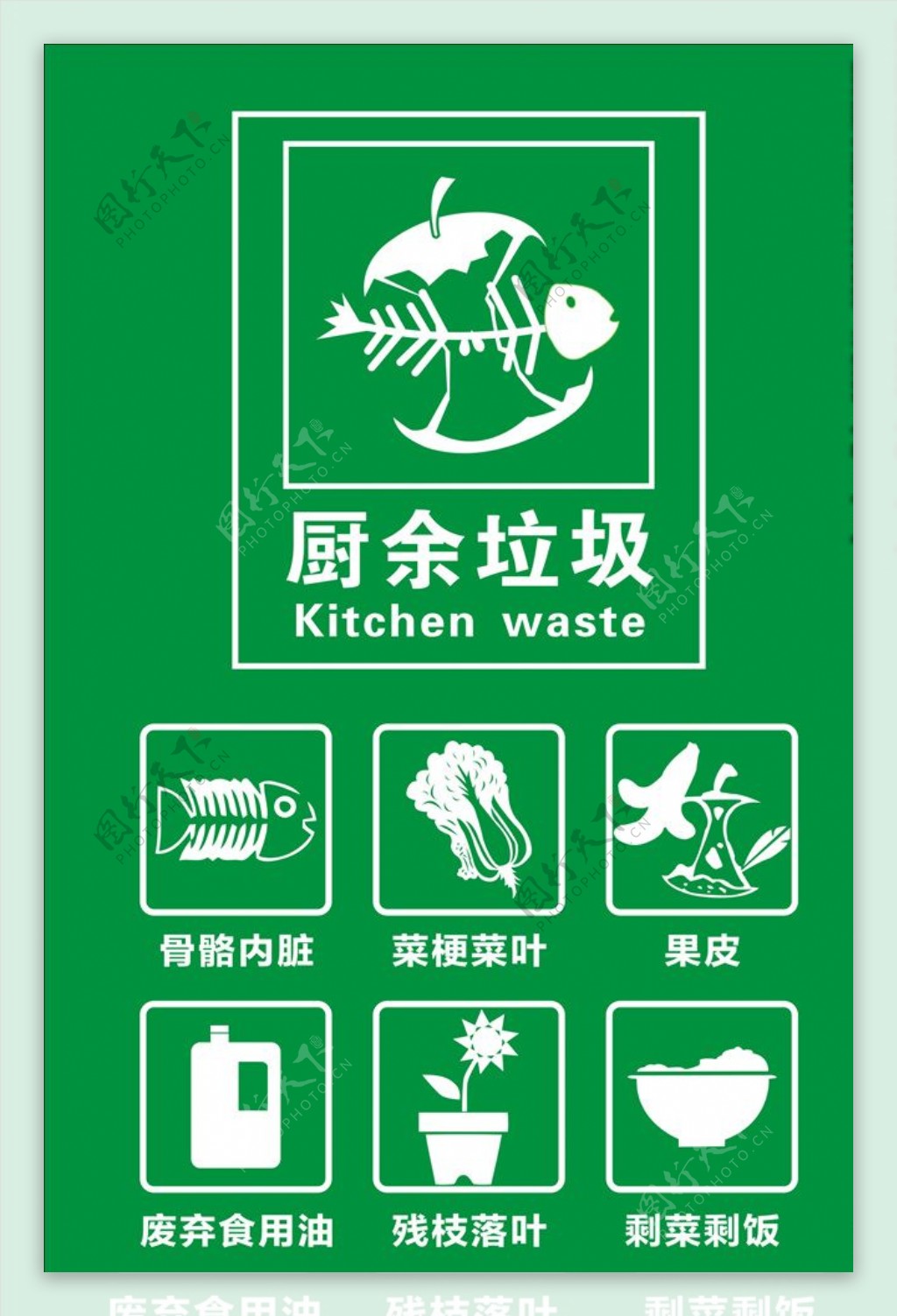 厨余垃圾图片素材-编号40100433-图行天下