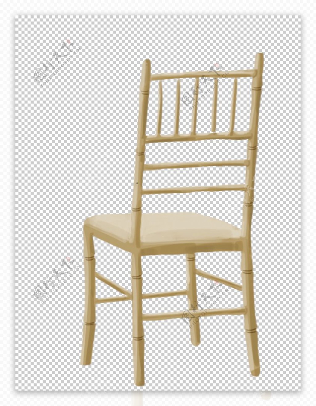 金色竹节椅图片