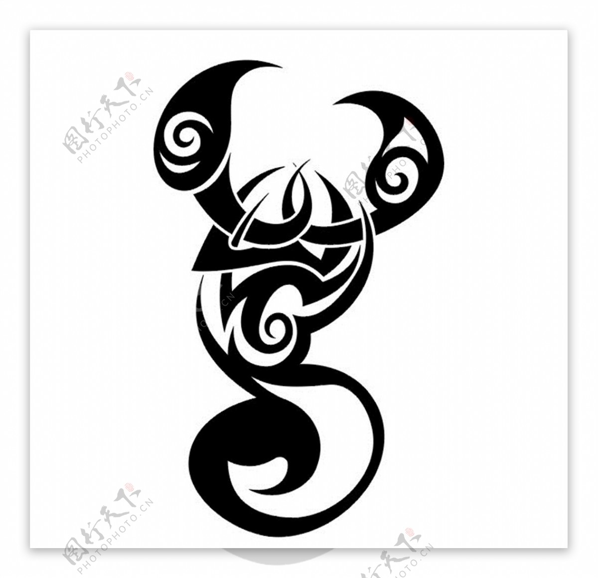 蝎子雕刻图图片